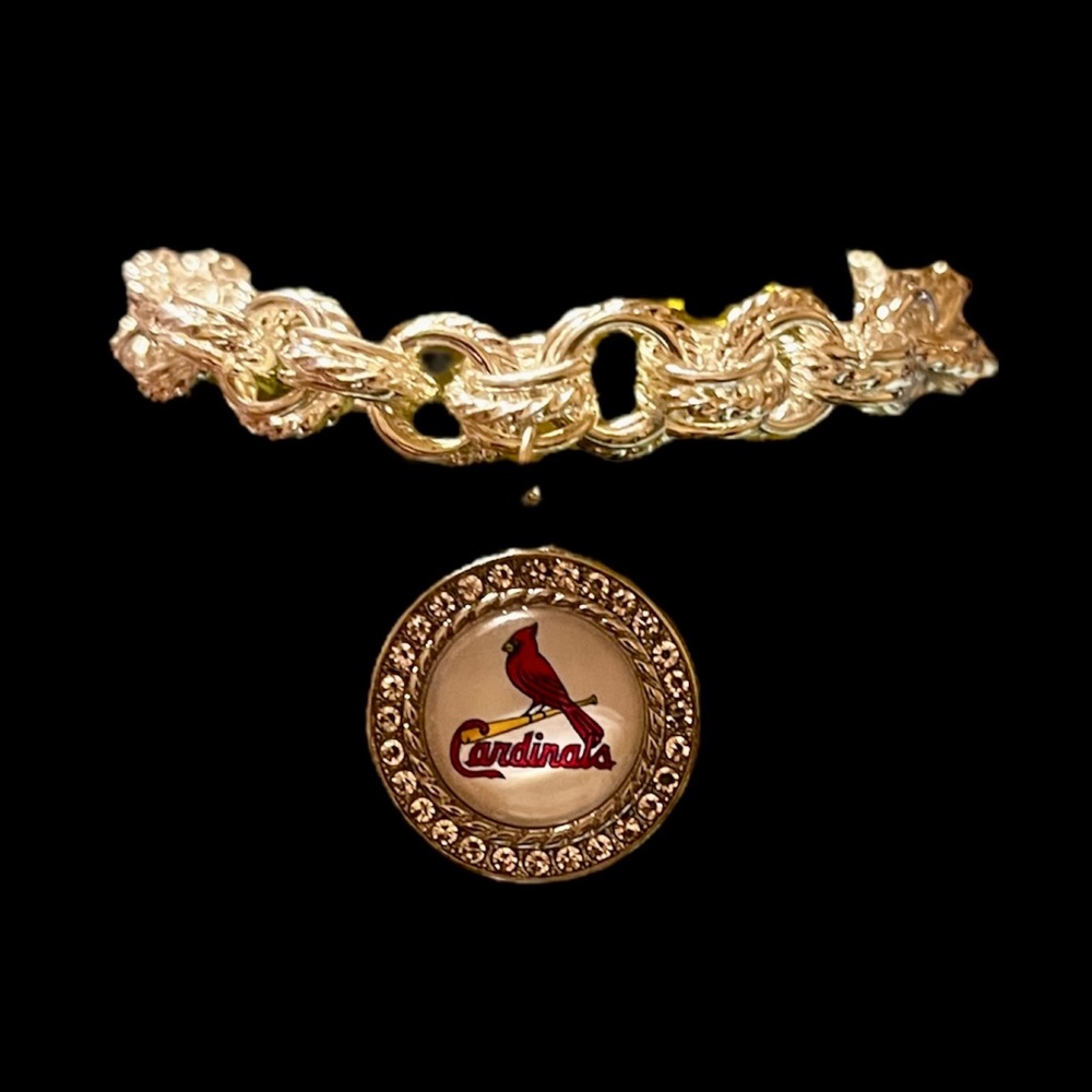 Charm Bracelet with NFL football, MLB baseball or College team charm